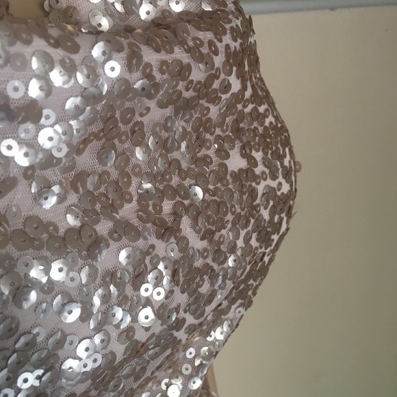 Dressy collection sequin Rose gold dress size 14 - Picture 5 of 16